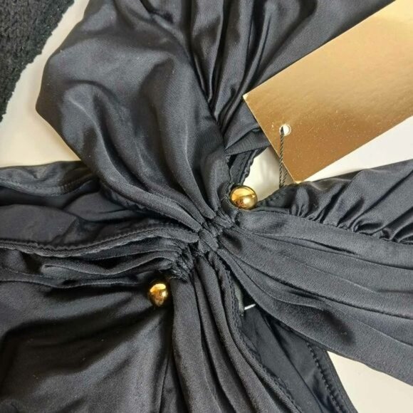 PatBO Net-Sleeve One-Piece Swimsuit - Picture 16 of 16